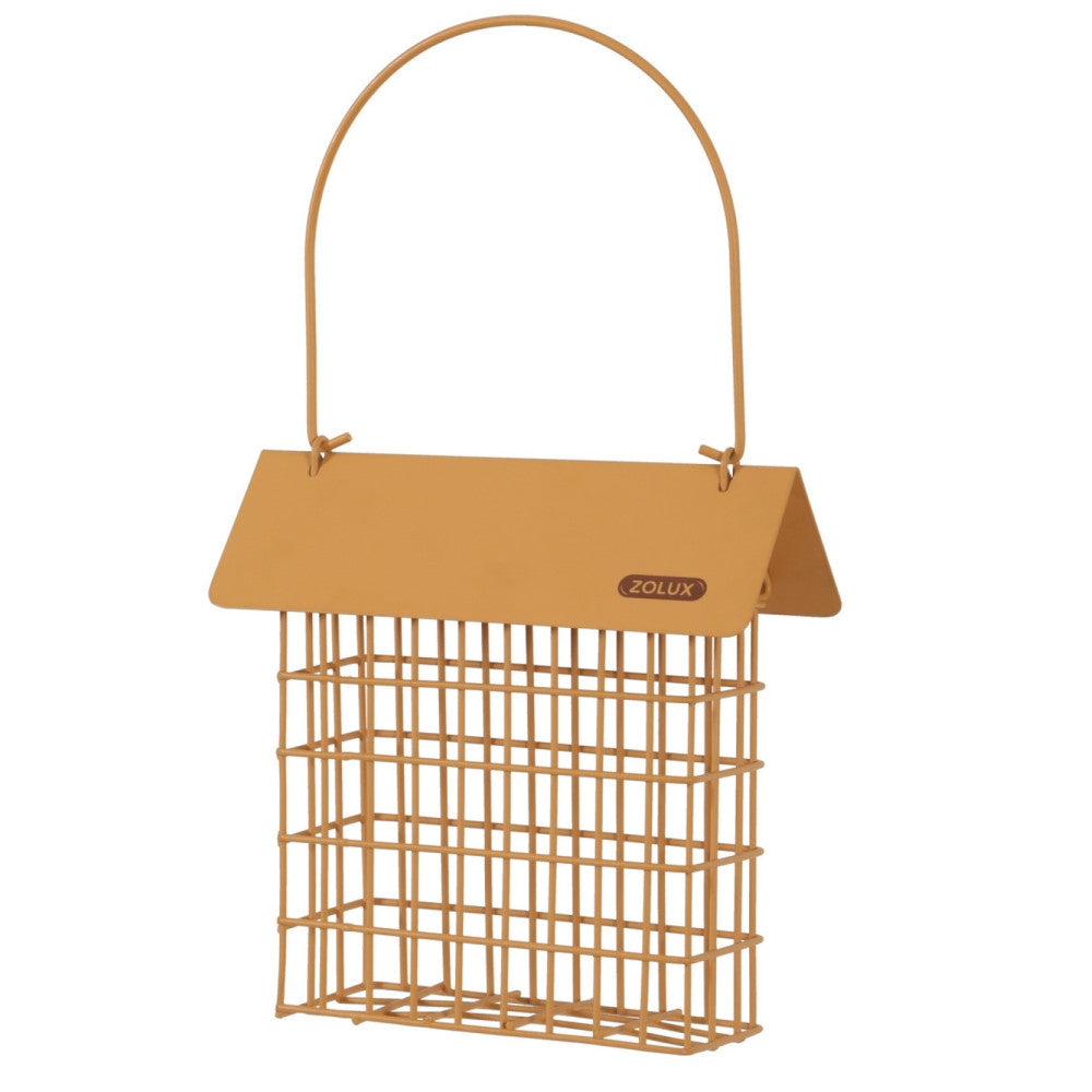 Zolux Supporto per Grasso Uccelli Selvatici con Tetto - Colore Miele Zolux Supporto per Grasso Uccelli Selvatici con Tetto - Colore Miele